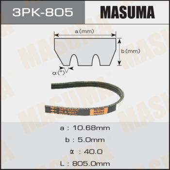 MASUMA 3PK805 - Поликлиновой ремень avtokuzovplus.com.ua