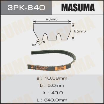 MASUMA 3PK840 - Поликлиновой ремень avtokuzovplus.com.ua