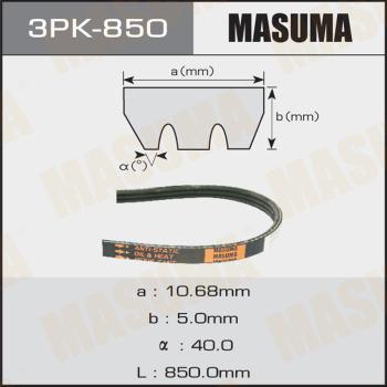 MASUMA 3PK850 - Поликлиновой ремінь autocars.com.ua