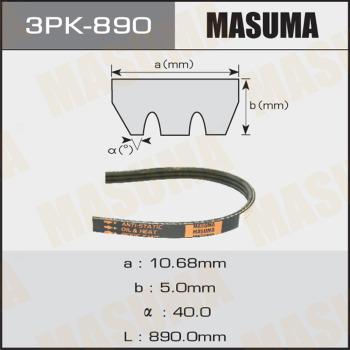 MASUMA 3PK-890 - Поликлиновой ремень avtokuzovplus.com.ua