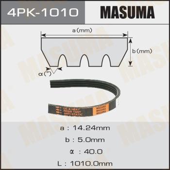 MASUMA 4PK1010 - Поликлиновой ремень avtokuzovplus.com.ua