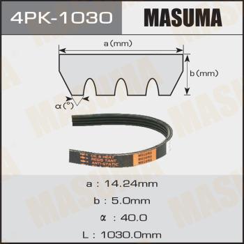 MASUMA 4PK-1030 - Поликлиновой ремінь autocars.com.ua