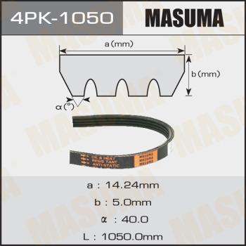MASUMA 4PK-1050 - Поликлиновой ремінь autocars.com.ua