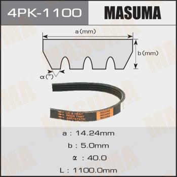 MASUMA 4PK1100 - Поликлиновой ремень avtokuzovplus.com.ua
