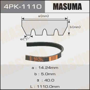 MASUMA 4PK-1110 - Поликлиновой ремінь autocars.com.ua
