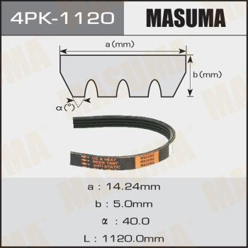 MASUMA 4PK-1120 - Поликлиновой ремень avtokuzovplus.com.ua