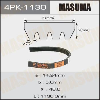 MASUMA 4PK-1130 - Поликлиновой ремень avtokuzovplus.com.ua