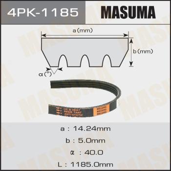MASUMA 4PK1185 - Поликлиновой ремінь autocars.com.ua