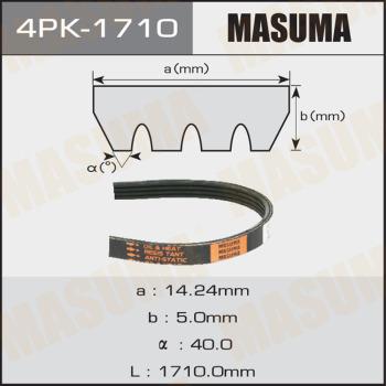 MASUMA 4PK-1710 - Поликлиновой ремень avtokuzovplus.com.ua