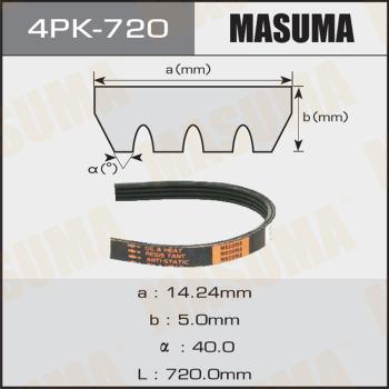 MASUMA 4PK720 - Поликлиновой ремень avtokuzovplus.com.ua