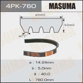 MASUMA 4PK760 - Поликлиновой ремень avtokuzovplus.com.ua