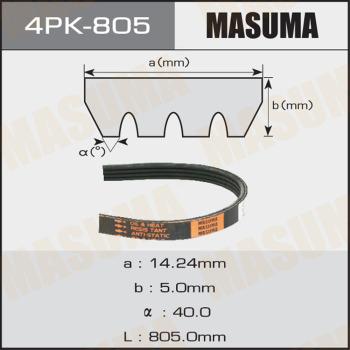 MASUMA 4PK805 - Поликлиновой ремень avtokuzovplus.com.ua