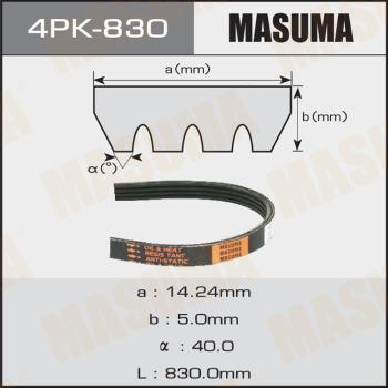 MASUMA 4PK830 - Поликлиновой ремень avtokuzovplus.com.ua