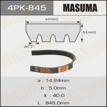 MASUMA 4PK-845 - Поликлиновой ремень avtokuzovplus.com.ua