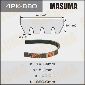 MASUMA 4PK880 - Поликлиновой ремінь autocars.com.ua