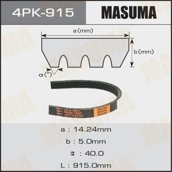 MASUMA 4PK915 - Поликлиновой ремінь autocars.com.ua