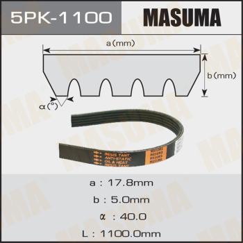 MASUMA 5PK-1100 - Поликлиновой ремінь autocars.com.ua