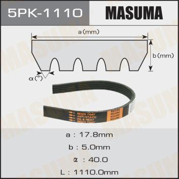 MASUMA 5PK-1110 - Поликлиновой ремень avtokuzovplus.com.ua