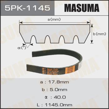 MASUMA 5PK1145 - Поликлиновой ремень avtokuzovplus.com.ua