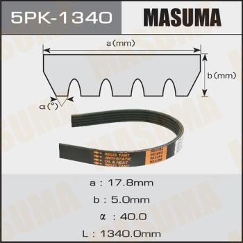 MASUMA 5PK-1340 - Поликлиновой ремень avtokuzovplus.com.ua