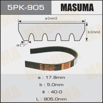 MASUMA 5PK-905 - Поликлиновой ремень avtokuzovplus.com.ua