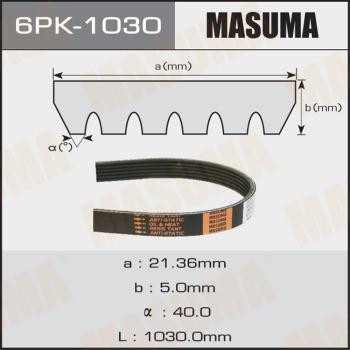 MASUMA 6PK-1030 - Поликлиновой ремень avtokuzovplus.com.ua