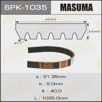 MASUMA 6PK1035 - Поликлиновой ремень avtokuzovplus.com.ua