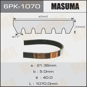 MASUMA 6PK1070 - Поликлиновой ремень avtokuzovplus.com.ua