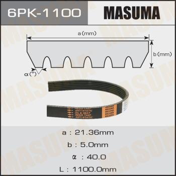 MASUMA 6PK1100 - Поликлиновой ремень avtokuzovplus.com.ua