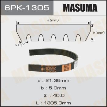 MASUMA 6PK-1305 - Поликлиновой ремень avtokuzovplus.com.ua