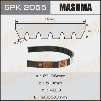 MASUMA 6PK-2055 - Поликлиновой ремень avtokuzovplus.com.ua