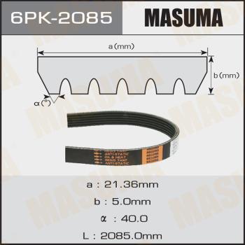 MASUMA 6PK-2085 - Поликлиновой ремінь autocars.com.ua