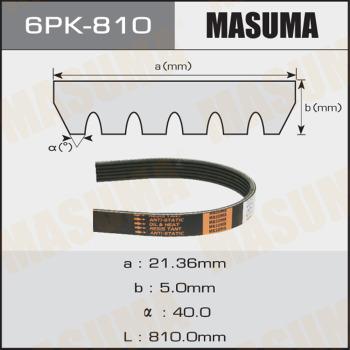 MASUMA 6PK-810 - Поликлиновой ремень avtokuzovplus.com.ua