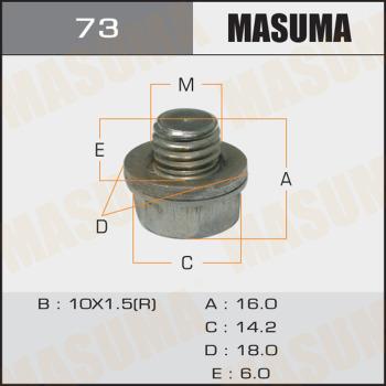 MASUMA 73 - Резьбовая пробка, масляный поддон avtokuzovplus.com.ua