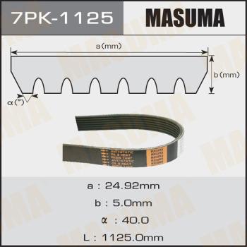 MASUMA 7PK-1125 - Поликлиновой ремінь autocars.com.ua