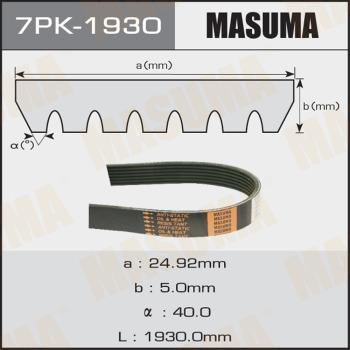 MASUMA 7PK1930 - Поликлиновой ремень avtokuzovplus.com.ua
