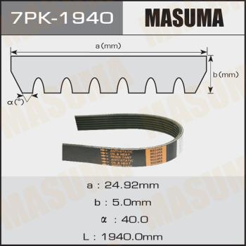 MASUMA 7PK-1940 - Поликлиновой ремень avtokuzovplus.com.ua