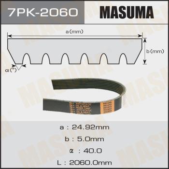 MASUMA 7PK-2060 - Поликлиновой ремінь autocars.com.ua