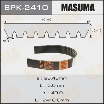 MASUMA 8PK-2410 - Поликлиновой ремень avtokuzovplus.com.ua
