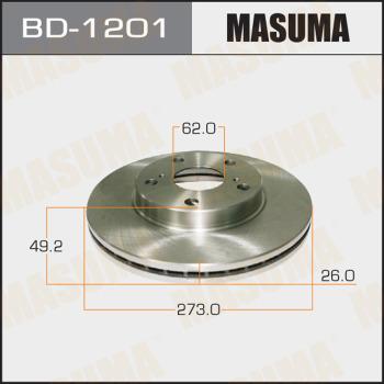 MASUMA BD-1201 - Тормозной диск avtokuzovplus.com.ua