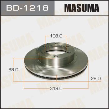 MASUMA BD-1218 - Гальмівний диск autocars.com.ua