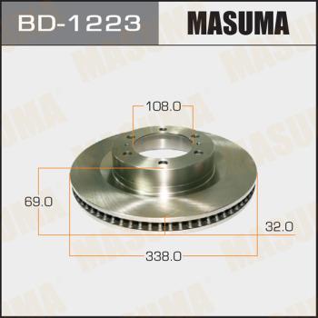 MASUMA BD-1223 - Гальмівний диск autocars.com.ua