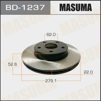 MASUMA BD-1237 - Гальмівний диск autocars.com.ua