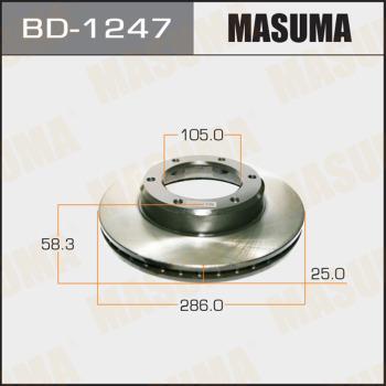 MASUMA BD-1247 - Гальмівний диск autocars.com.ua