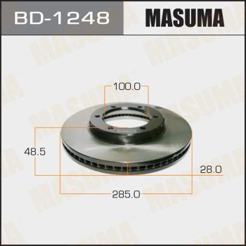 MASUMA BD-1248 - Гальмівний диск autocars.com.ua