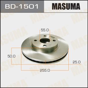 MASUMA BD-1501 - Гальмівний диск autocars.com.ua