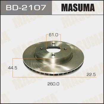 MASUMA BD-2107 - Гальмівний диск autocars.com.ua