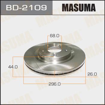 MASUMA BD-2109 - Гальмівний диск autocars.com.ua