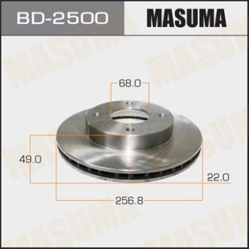 MASUMA BD-2500 - Гальмівний диск autocars.com.ua