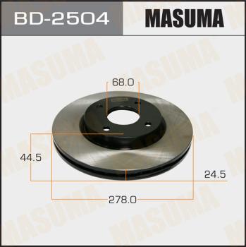 MASUMA BD-2504 - Тормозной диск avtokuzovplus.com.ua